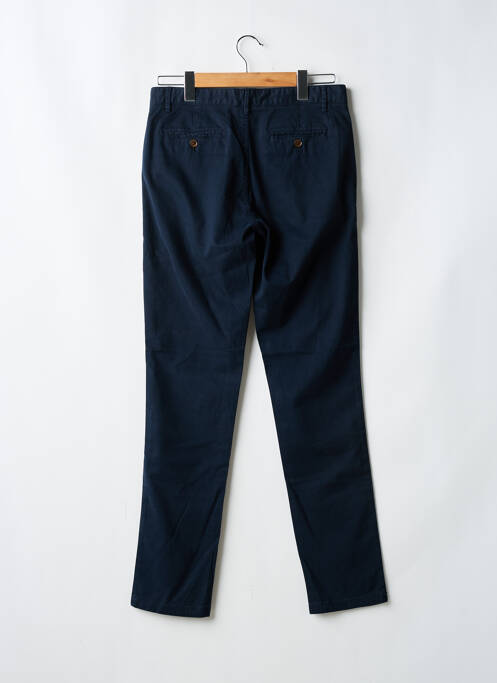 Pantalon chino tissage popeline taille normale bleu TERRITOIRE D'HOMME homme