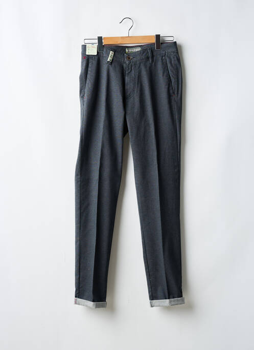 Pantalon chino tissage chiné taille normale bleu SEA BARRIER homme