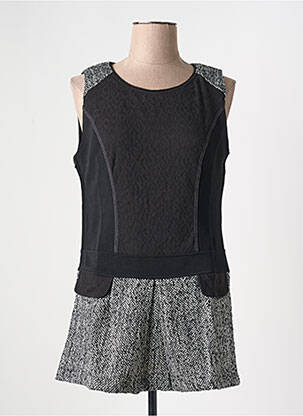 Robe courte noir ARELINE pour femme