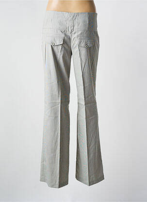 Pantalon flare fermeture zippée sous rabat boutonné gris VERO MODA femme