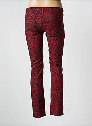 Pantalon slim poches rouge MAISON SCOTCH femme