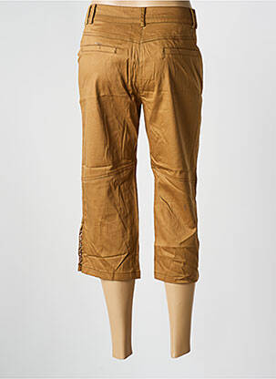 Pantacourt coupe droite beige MY COLLECTION femme