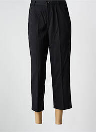 Pantalon 7/8 fermeture zippée sous rabat boutonné noir SEE U SOON femme