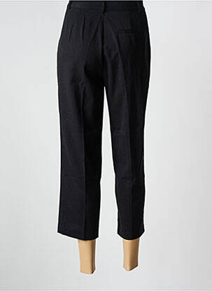 Pantalon 7/8 fermeture zippée sous rabat boutonné noir SEE U SOON femme