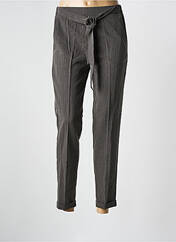 Pantalon 7/8 gris GRACE & MILA pour femme seconde vue