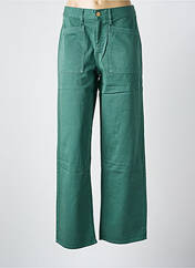 Pantalon droit vert HAPPY pour femme seconde vue