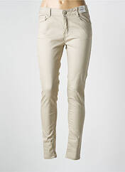 Pantalon slim beige SOO pour femme seconde vue