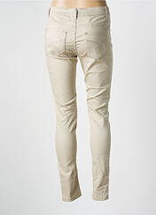 Pantalon slim beige SOO pour femme seconde vue