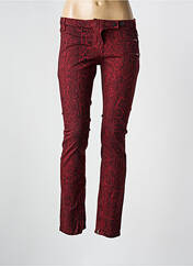 Pantalon slim rouge MAISON SCOTCH pour femme seconde vue