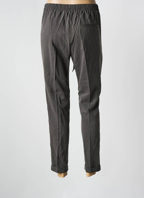 Pantalon 7/8 taille haute taille haute gris GRACE & MILA femme