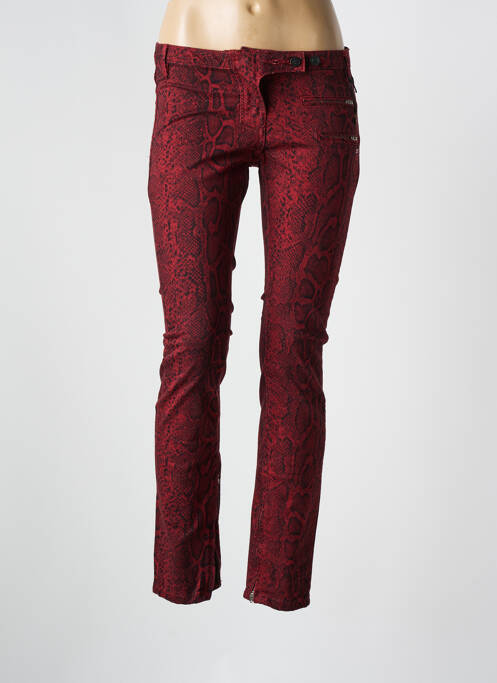 Pantalon slim poches rouge MAISON SCOTCH femme