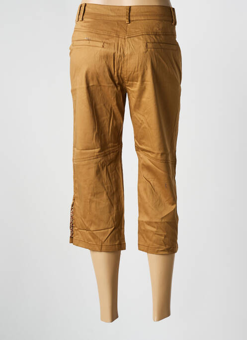 Pantacourt coupe droite beige MY COLLECTION femme