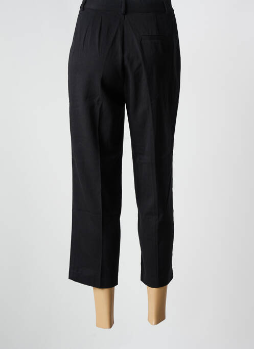 Pantalon 7/8 fermeture zippée sous rabat boutonné noir SEE U SOON femme
