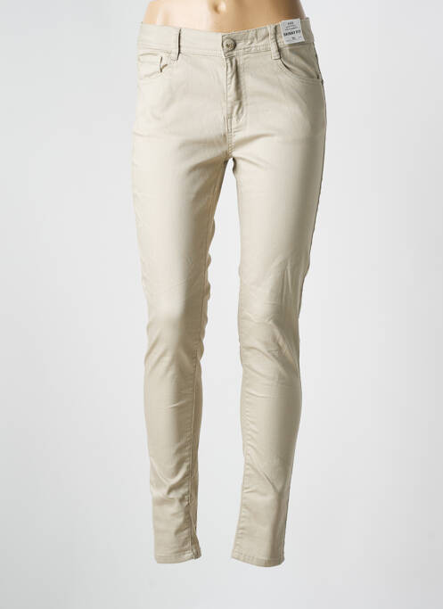 Pantalon slim beige SOO pour femme