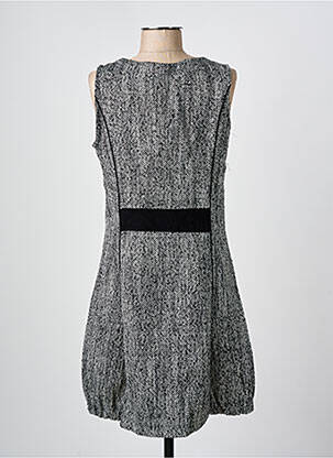 Robe mi-longue sans manche sans manche noir ARELINE femme