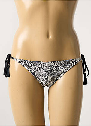 Bas de maillot de bain imprimé fantaisie bikini blanc VERDISSIMA femme