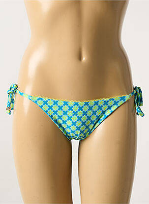 Bas de maillot de bain imprimé fantaisie bikini vert VERDISSIMA femme