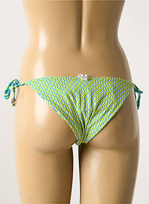 Bas de maillot de bain imprimé fantaisie bikini vert VERDISSIMA femme