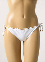 Bas de maillot de bain stretch bikini blanc VERDISSIMA femme