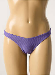 Bas de maillot de bain effet matière satinée violet VERDISSIMA femme