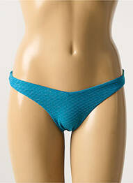 Bas de maillot de bain effet matière satinée bleu VERDISSIMA femme