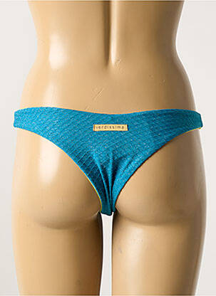 Bas de maillot de bain effet matière satinée bleu VERDISSIMA femme