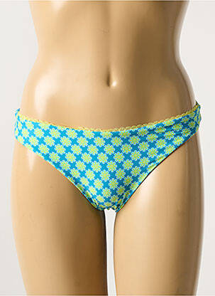Bas de maillot de bain imprimé fantaisie bleu VERDISSIMA femme