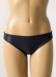 Bas de maillot de bain effet matière satinée noir VERDISSIMA femme