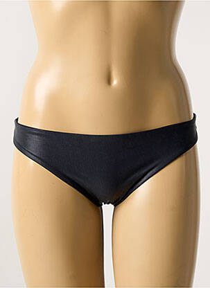 Bas de maillot de bain effet matière satinée noir VERDISSIMA femme