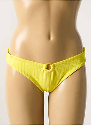 Bas de maillot de bain stretch jaune VERDISSIMA femme