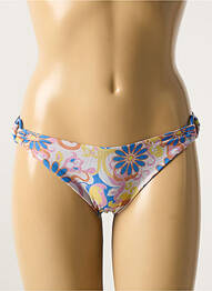 Bas de maillot de bain imprimé fleurs bleu VERDISSIMA femme
