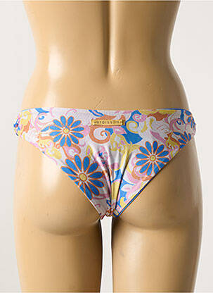 Bas de maillot de bain imprimé fleurs bleu VERDISSIMA femme