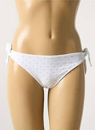Bas de maillot de bain stretch bikini blanc VERDISSIMA femme