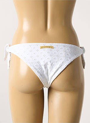 Bas de maillot de bain stretch bikini blanc VERDISSIMA femme