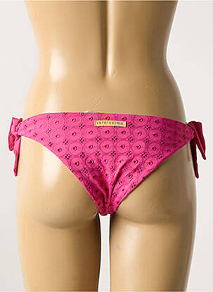 Bas de maillot de bain stretch bikini rose VERDISSIMA femme