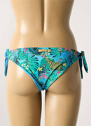 Bas de maillot de bain imprimé fantaisie bikini bleu VERDISSIMA femme