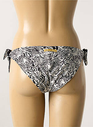 Bas de maillot de bain imprimé fantaisie bikini noir VERDISSIMA femme