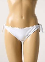 Bas de maillot de bain stretch bikini blanc VERDISSIMA femme