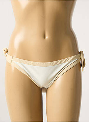 Bas de maillot de bain stretch bikini beige VERDISSIMA femme