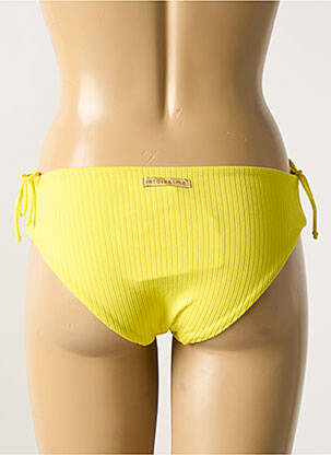 Bas de maillot de bain stretch culotte jaune VERDISSIMA femme