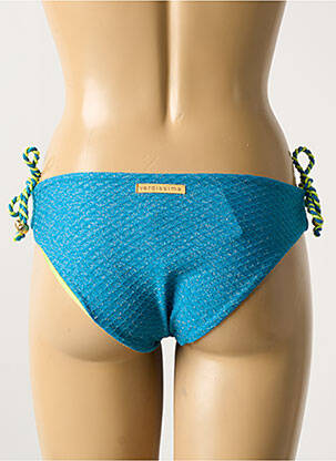 Bas de maillot de bain effet matière satinée bleu VERDISSIMA femme