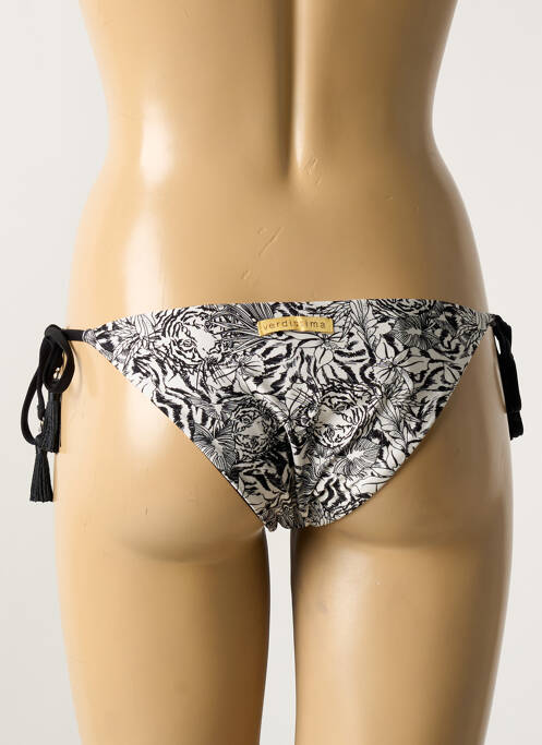 Bas de maillot de bain imprimé fantaisie bikini blanc VERDISSIMA femme