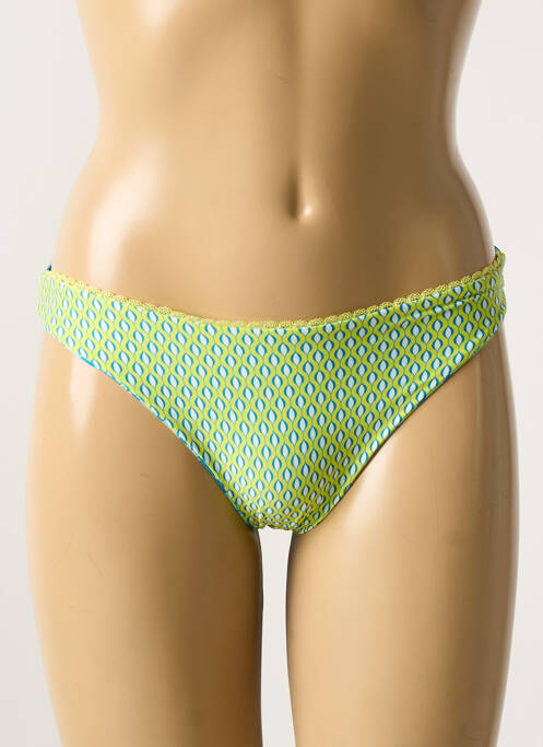 Bas de maillot de bain imprimé fantaisie bleu VERDISSIMA femme