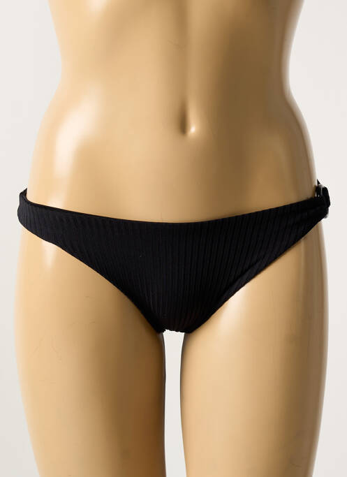 Bas de maillot de bain imprimé rayures noir VERDISSIMA femme