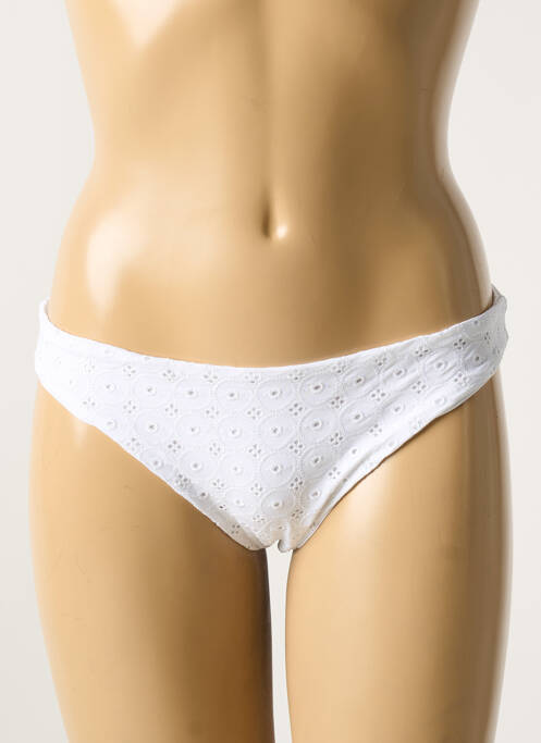 Bas de maillot de bain stretch culotte blanc VERDISSIMA femme