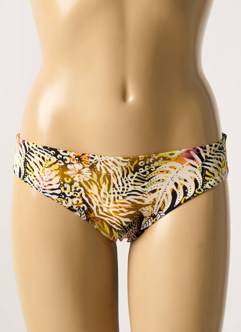 Bas de maillot de bain imprimé fantaisie culotte orange VERDISSIMA femme