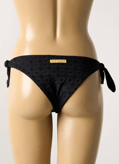 Bas de maillot de bain stretch bikini noir VERDISSIMA femme
