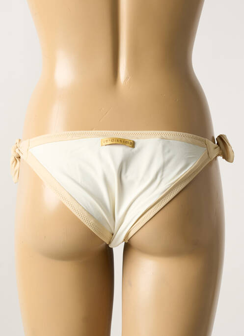 Bas de maillot de bain stretch bikini beige VERDISSIMA femme