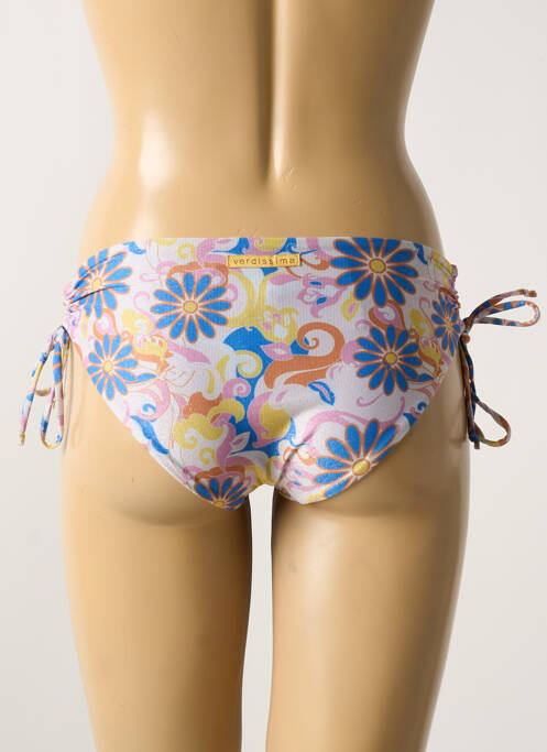 Bas de maillot de bain imprimé fleurs bleu VERDISSIMA femme