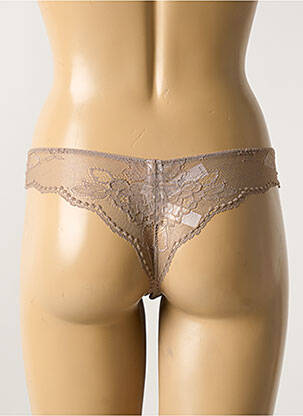 Culotte tissage dentelle beige VERDISSIMA femme